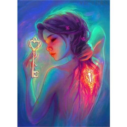 Full Square/round Drill 5D Diy Diamond Painting Anime Girl 3D Diamond Embroidery Cross Stitch Christmas Home Decor Girls Gift