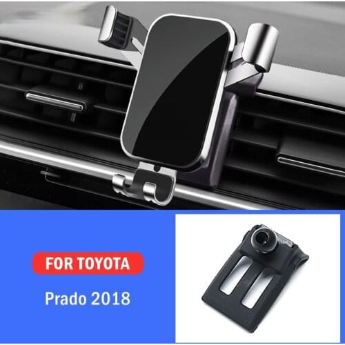 Car Mobile Phone Holder Special Mounts Stand GPS Gravity Navigation Bracket For Toyota Land Cruiser Prado 2018 Car Accessories