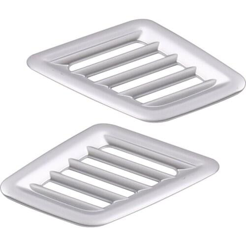 Beler 2pcs Side Air Vent Outlet Cover Trim Frame Chrome Fit For Nissan Sentra 2016 2017 2018