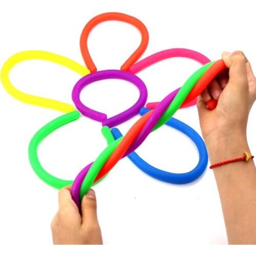 Colorful Sensory Fidget Stretch Toys Helps Reduce Pressure Due to Stress and Anxiety Soft TPR Rope