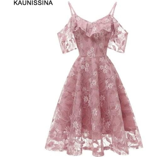 KAUNISSINA V-neck Women Dresses