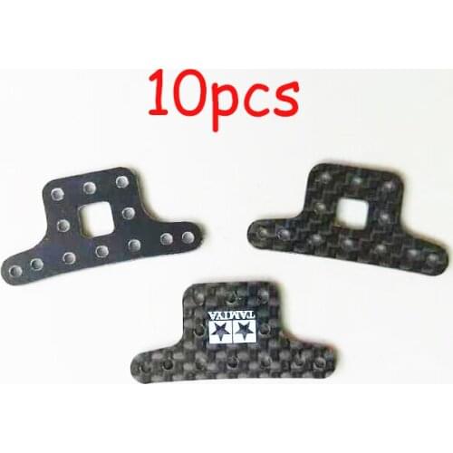 10PCS 4WD Bracket 1.5mm Carbon Fiber Counterweight Fixed Holder Trestle Carbon Plate for RC Tamiya Mini 4WD Car 94976/95387