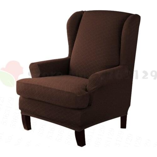 Arm Wing Back Chair Cover Elastic Armchair Wingback Chair Wing Back Chair Cover Jacquard Stretch Protector SlipCover Protector