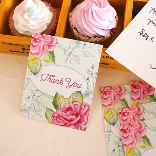 Small card thank you thanksgiving cards greeting card wish card party gift favors