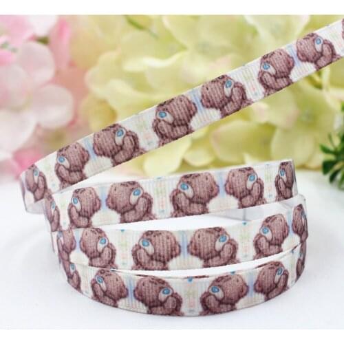 Cartoon Print Grosgrain Ribbon 3/8'' Wide x 10-Yards , Crafts, Hair Bows, Gift Wrapping, Wedding Party Decor,16607