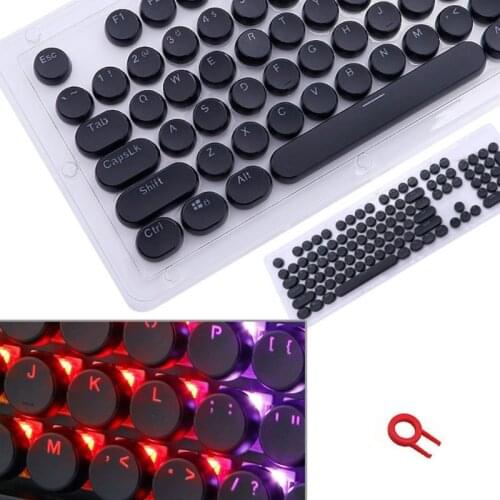 Low Profile Keycap Set for cherry MX Backlit Mechanical Keyboard Crystal Edge