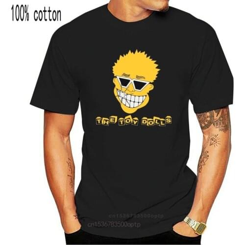 THE TOY DOLLS SMILEY FACE PUNK GBH SHAM69 UK SUBS THE ADICTS NEW BLACK T SHIRT Fashion 100% Cotton T Shirt Fashion