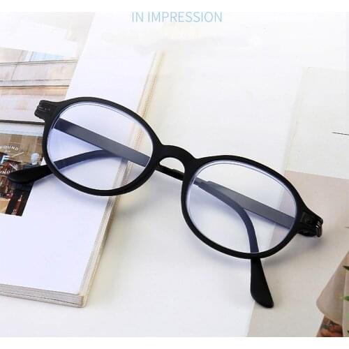CLARA VIDA 2021 new retro round ultralight frame for women men unisex resin spring legs reading glasses +1.0 +1.5 +2.0 To +4.0