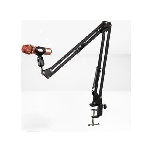 Microphone stand Cantilever stand Metal folding telescopic mobile lazy desktop adjustable wall-mounted microphone holder