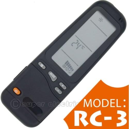 Air Remote Control Black Air Conditioner Remote Controller For Airwell Electra RC-3 RC-4 RC-7