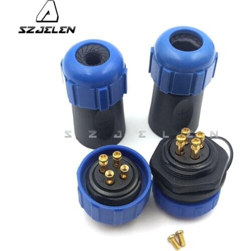 SP2110/SY2112, No need to weld, 4 pins ,IP68,waterproof Connector plug and socket ,LED outdoor waterproof c