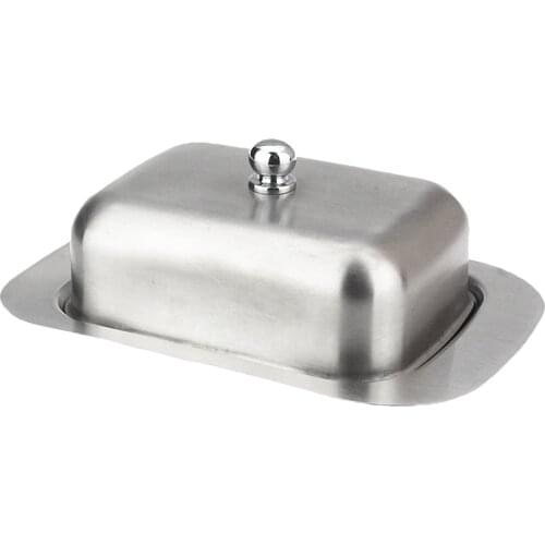 Stainless Steel Butter Dish with Lid Washable Durable Butter Dish