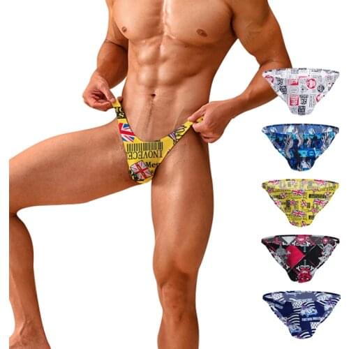 Men Briefs Ice Silk Sexy Underwear Man Slip Modal Underpants Male Penis Pouch Mens Underware Gay Mens Panties ​Funny Quick Dry