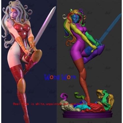 Wong Work Unpainted 1/6 Scale 34cmH 1/8 25cmH 3D Printing Unassembled Garage Kits GK Model Kit Figure Statue TTG-210708-3