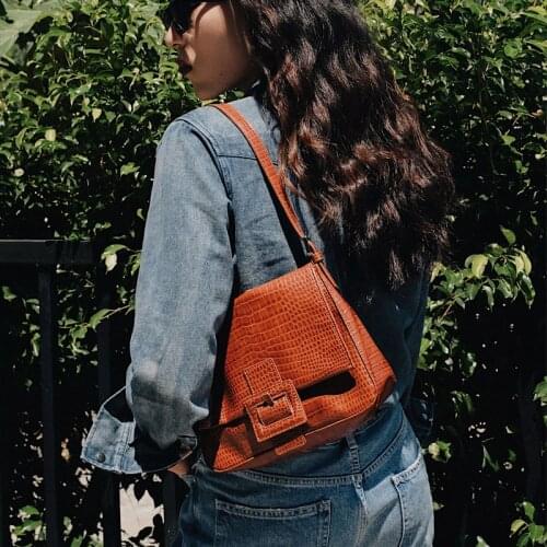 Vintage Alligator Pattern Women Handbag Designers Luxury Brand Women Shoulder Bags bags for women 2020 Small Messenger Handbag