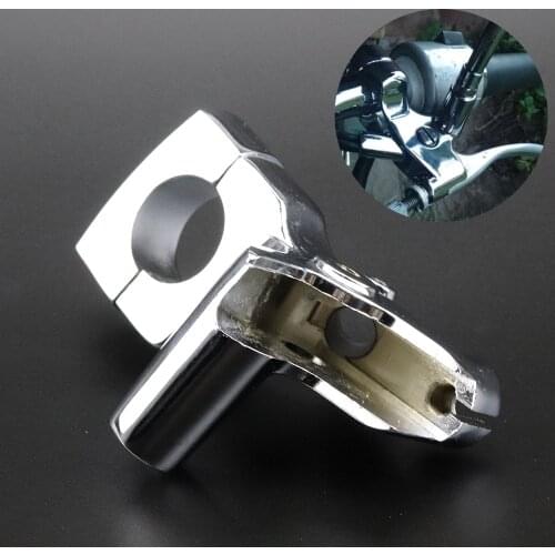 1" 25mm Chrome Motorcycle Mirror Base Mount Scooter Clutch Perch Holder For Honda Shadow 400 750 Steed 400 600 Magna 250 750