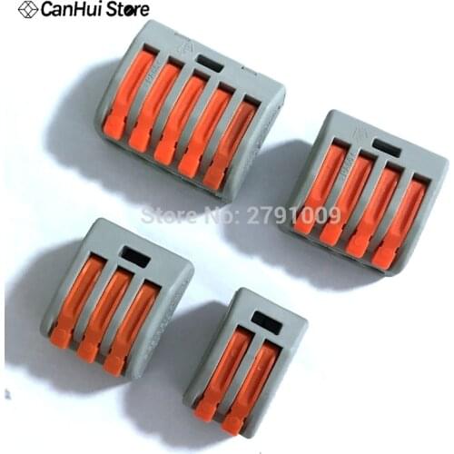 10pcs 222-415 PCT-212 PCT-213 PCT-214 PCT-215 Universal Compact Wire Wiring Connector Conductor Terminal Block Lever PCT212