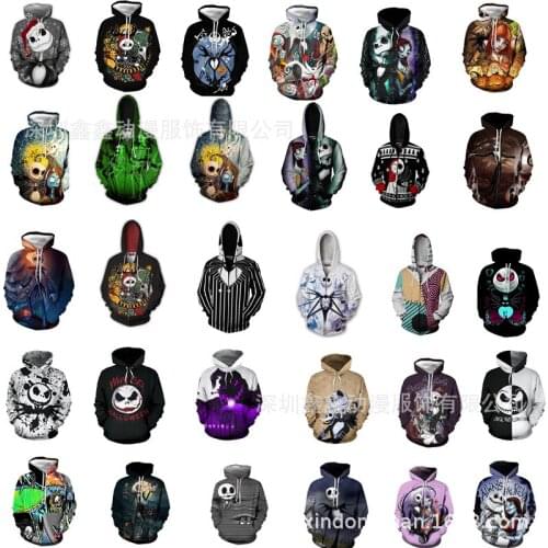 2020 New Arrival Christmas Eve Series 3D Printed Hooded Pullover Cosplay Sweater Couple Hoodie Daily Costume Cosplay Party