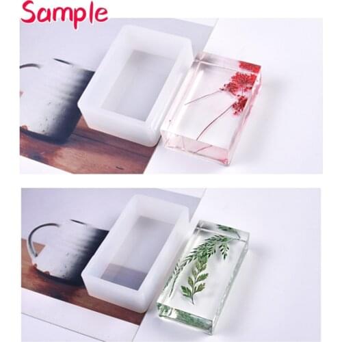 6pcs/set Cuboid Silicone Molds UV Resin Casting Charms for Jewelry Making Necklace Pendants Supplies DIY Crafts Tools 6 Sizes