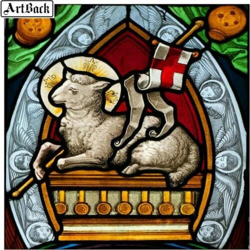 5d diy diamond painting lamb color mural icon diamond embroidery full square drill diamond mosaic round rhinestone painting