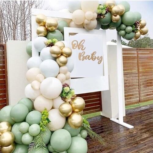 Avocado Green Balloon Garland Arch Chain Happy Birthday Party Decoration Kids Latex Ballon Valentine Wedding Party Baby Shower