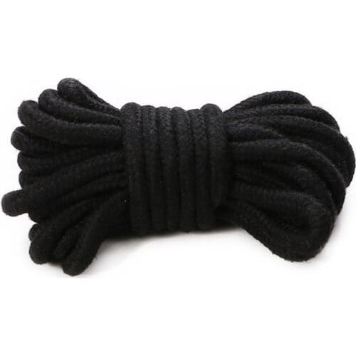 Black Japanese Rope Play Stra,Soft To Touch Tie Up Fun, 5 Meter Lengths Shibari,BDSM Bondage Restraints