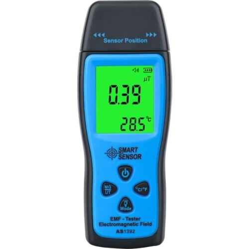 Digital EMF Meter Electromagnetic Radiation Tester Electric Magnetic Field Dosimeter Detector Household for PC Phone Printer