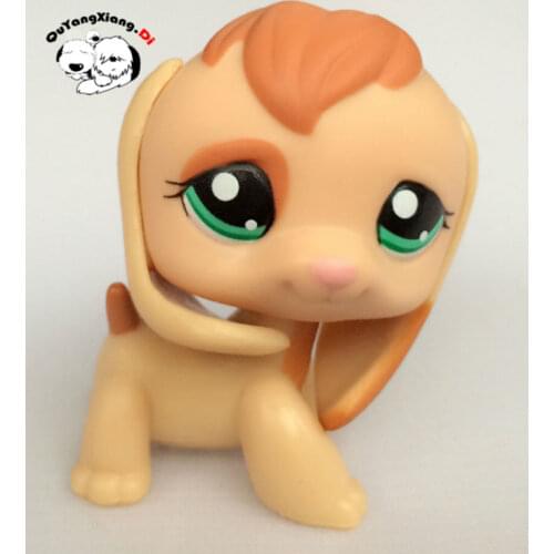 CWG037 Pet Shop Animal Light Brown Long ears Dog action Figure cute puppy
