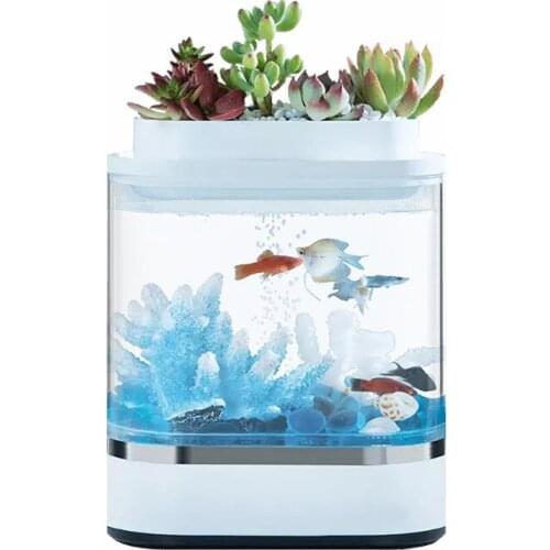 CX Xiaomi Mini Lazy Fish Tank Intelligent Aquarium Amphibious Ecology