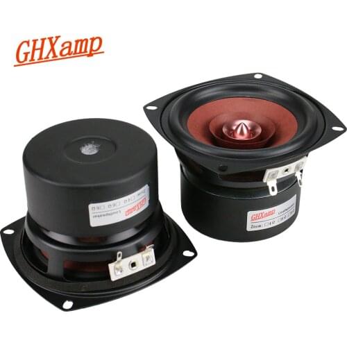 GHXAMP 2PCS 4 Inch Full Range Speaker Vocal Instrument Original Sound Trele Mid Bass Monitor Level 4OHM 25W