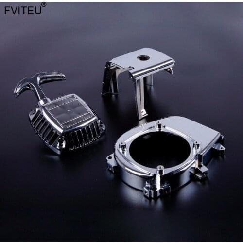 FVITEU 32cc chrome engine fan cover set for 1/5 HPI baja 5b ss 5t 5sc rovan king motor