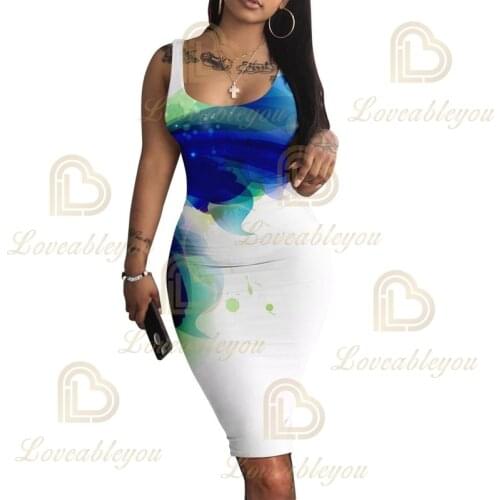 Синие летние платья Loveableyou China At AliExpress