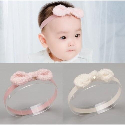 1 PCS Baby Girl Headband Infant Hair Accessories Bowknot Band Bow Star Newborn Headwear Headwrap Gift Toddlers Bandage Ribbon