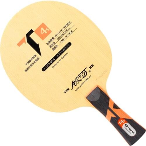 Genuine Yinhe / Galaxy T-4S Table Tennis Blade (5 wood + 4 uniaxial carbon) Ping Pong Racket Base Raquete
