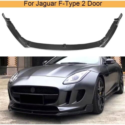 Carbon Fiber Front Bumper Lip Chin Spoiler for Jaguar F-Type Coupe Convertible 2 Door 2014 - 2017 Front Bumper Lip Spoiler Chin