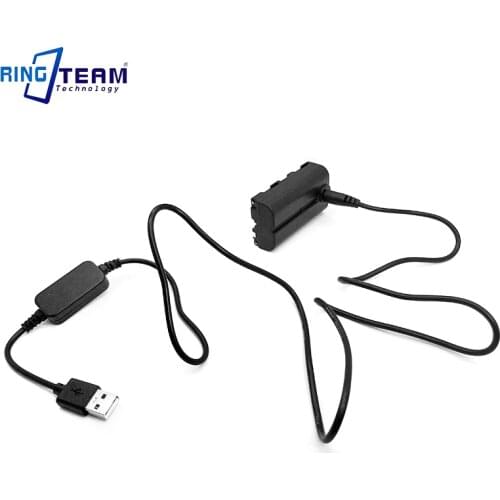 USB 5V Drive Power Cable + NP-F550 NP-F970 Dummy Battery CN-AC2 DC Coupler for Nanguan YongNuo Godox Photography LED Light Lamp