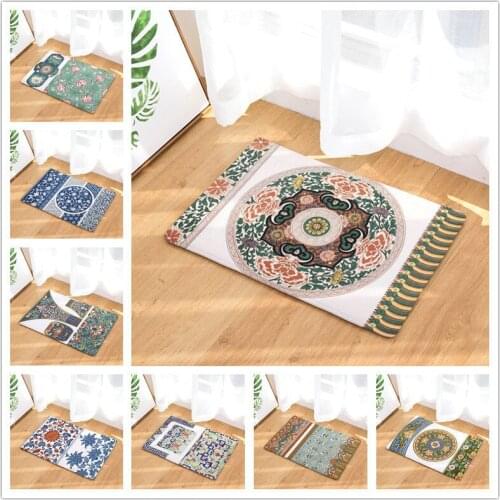 Vintage Entrance Floor Mat Door Mats Anti-Slip Doormat Living room bathroom carpet Bedroom Rug felpudo de la puerta de entrada