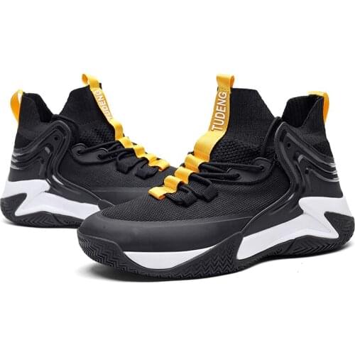 High-top Basketball Shoe Shock Trainers Light Sneakers Outdoor Non-slip Breathable Sneakers Men Breathable Outdoor Sports Shoes