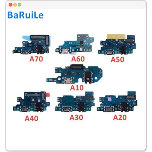 BaRuiLe 10pcs Replacement For Samsung Galaxy A10 A20 A30 A40 A50 A70 M10 M20 M30 Charging flex USB Charger Dock Port Flex Cable
