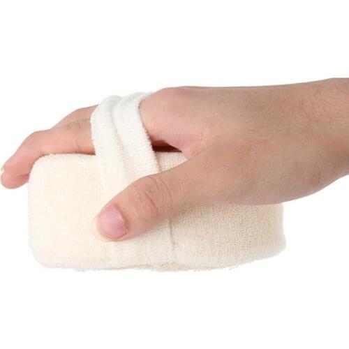 1pc Natural Loofah Pads Bath Sponge Brush Soft Body Face Cleaning Brush Anti-drop Rich Foaming Bath Sponge for Bathroom