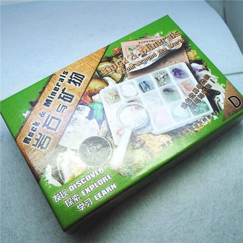 15PCS Nature Gem Stone Rock Minerals Beads Collections From Around For Student Discover Explore Learning More Knowlege Hot Items