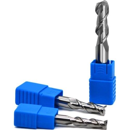 Aluminum Milling Cutter 1pc 2Blade HRC50 Diameter 1MM-12MM Standard Endmill Tungsten Steel CNC Machine End Mills For Aluminum