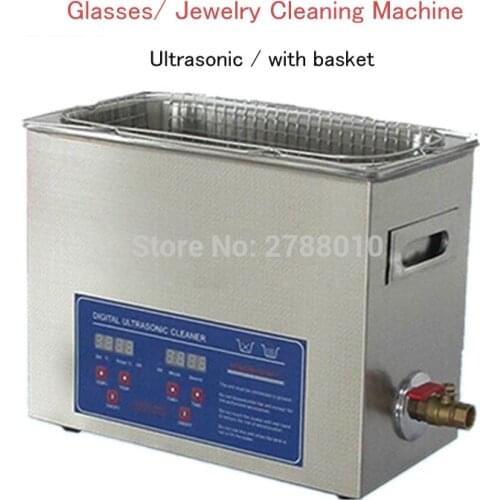 6.5L Ultrasonic Cleaning Machine With Basket PS-30A Glasses/ Jewelry Cleaning Machine (Digital Display Time And Temperature)