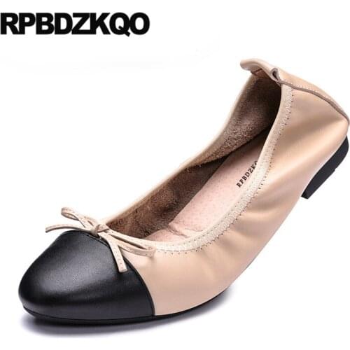 Lightweight Bow Ballet Large Size Comfortable Women Flats Shoes With Little Cute Bowtie 2021 Round Toe Slip On China Ballerina