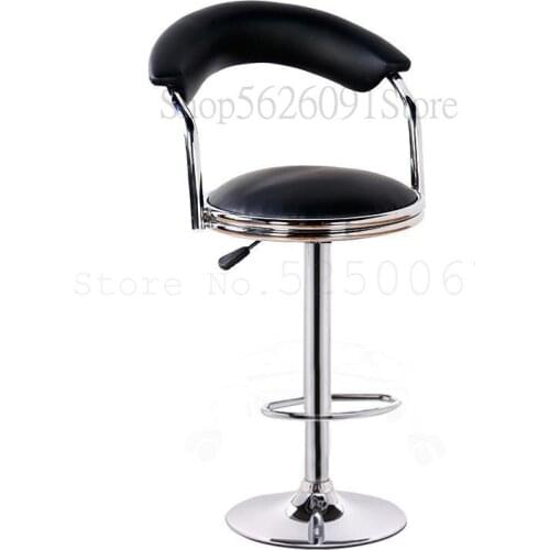 Bar stool modern minimalist home rotating lift backrest chair bar stool high round stool bar stool beauty chair