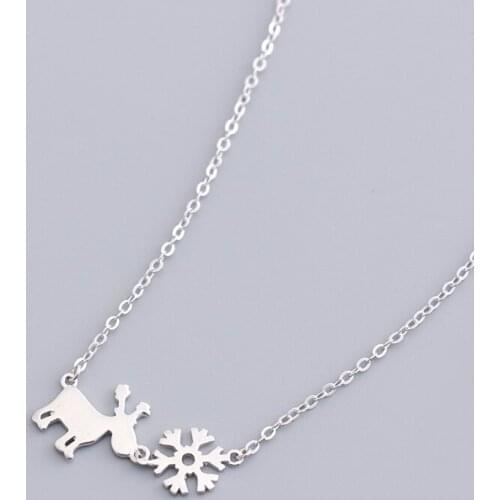 Bohemian Vintage Silver Color Snow Necklaces Pendants Long Chain Statement Necklace For Women Kolye Collares