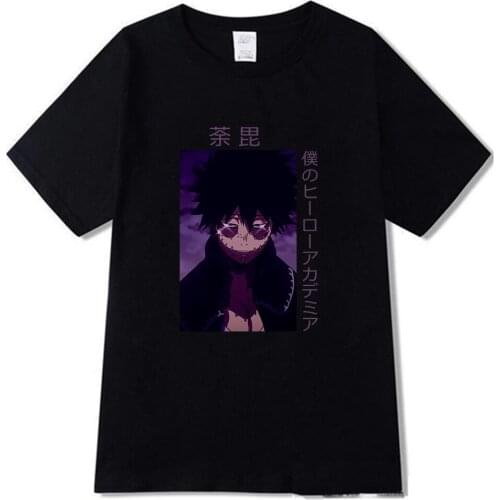 Japanese Anime My Hero Academia T Shirt Man New Summer Print Modal T-shirt for Woman
