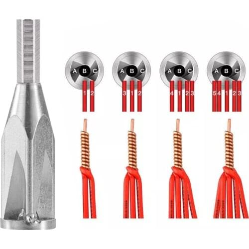 Cable Connector Terminal Wire Twisting Tool Twister Line for Power Drill Drivers Automatic Electrical Hand Twist Tools Peel-free