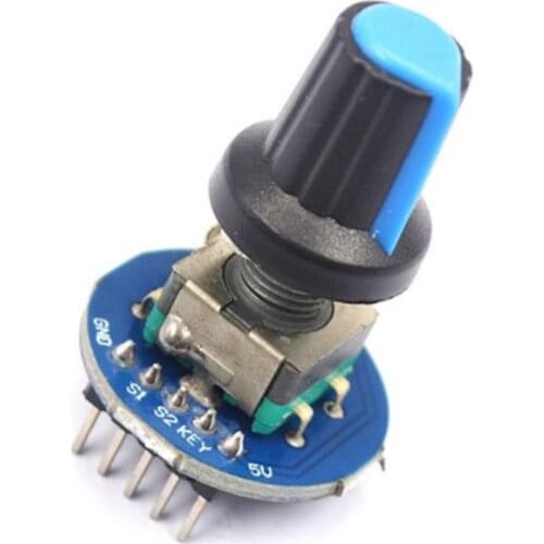 Rotary Encoder Module for Arduino Brick Sensor Development Round Audio Rotating Potentiometer Knob Cap EC11