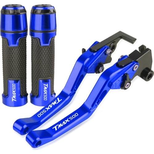 Motorcycle aluminum Accessories Handle Grips Handlebar Short Brake Clutch Lever For YAMAHA TMAX500 2209 2010 TMAX500 2008-2018